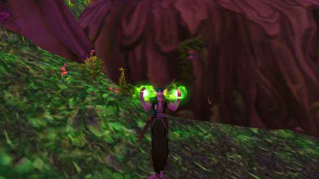 Druid casting a healing spell in WoW Classic Season of Discovery