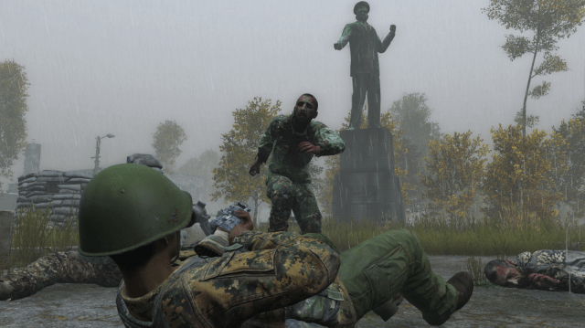 DayZ prone zombie killing