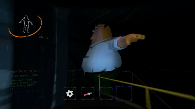 Peter Griffin T-posing in modded Lethal Company.