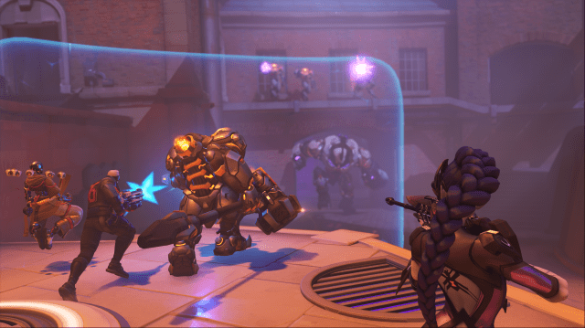 Overwatch heroes protecting Underworld on King's Row